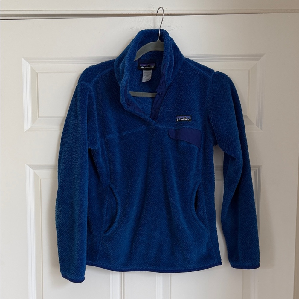 Patagonia Blue Fleece Pullover Jacket